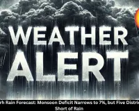Chhattisgarh Rain Forecast: Monsoon Deficit Narrows to 7%, but Five Districts Remain Short of Rain