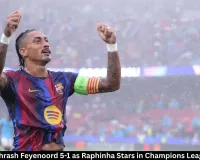 Barcelona Beat Feyenoord 5-1 in Champions League Opener