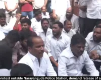 BRS Protest in Hyderabad, Demands MLCs’ Release