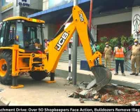 Raipur Encroachment Drive: Over 50 Shopkeepers Face Action, Bulldozers Remove Illegal Structures