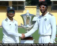 Duleep Trophy Final: Sooryavanshi Falls for 44