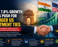 India’s 7.8% Growth Boosts Push for Stronger US Investment Ties