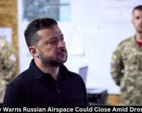 Zelenskyy Warns Russian Airspace Could Close Amid Drone Strikes