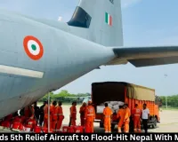 India Sends 5th Relief Aircraft to Flood-Hit Nepal With Medicines