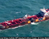Two Commercial Ships Collide Off Istanbul’s Silivri Coast, 10 Crew Members Missing