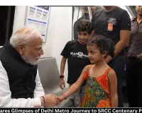 PM Modi Shares Delhi Metro Journey to SRCC