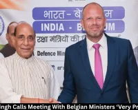 Rajnath Singh Calls Belgium Meeting ‘Very Productive’
