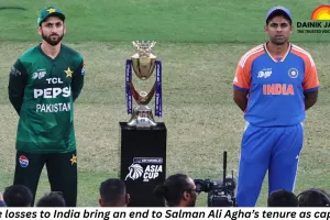 Three losses to India bring an end to Salman Ali Agha’s tenure as captain.