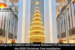 Blending Folk Tradition with Festive Radiance ITC Narmada Unveils the 2025 Christmas Tree Installation
