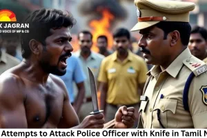 Man Attempts to Attack Police Officer with Knife in Tamil Nadu, Arrested in Tiruppur