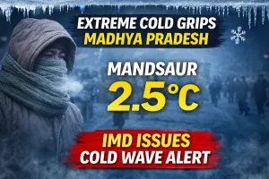 Extreme Cold Tightens Grip on Madhya Pradesh; Mandsaur Shivers at 2.5°C, IMD Issues Cold Wave Alert