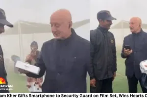Anupam Kher Gifts Smartphone to Security Guard on Film Set, Wins Hearts Online