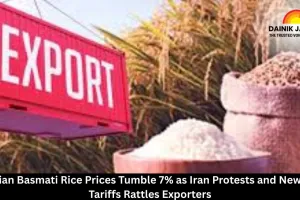 Indian Basmati Rice Prices Tumble 7% as Iran Protests and New US Tariffs Rattles Exporters