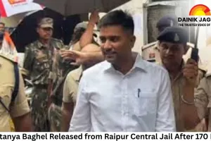 Chhattisgarh: Chaitanya Baghel Released from Raipur Central Jail After 170 Days Amid Celebration
