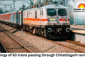 Timings of 63 trains passing through Chhattisgarh revised; new schedule effective from January 1