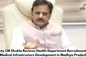 Deputy CM Shukla Reviews Health Department Recruitment and Medical Infrastructure Development in Madhya Pradesh.