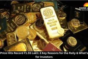 Gold Price Hits Record ₹1.55 Lakh: 3 Key Reasons for the Rally & What’s Next for Investors