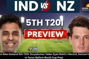 India vs New Zealand 5th T20I: Suryakumar Yadav Eyes Rohit’s Record, Samson’s Form in Focus Before World Cup Prep  