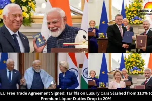 India-EU Free Trade Agreement Signed: Tariffs on Luxury Cars Slashed from 110% to 10%, Premium Liquor Duties Drop to 20%