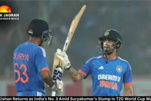 Ishan Kishan Returns as India's No. 3 Amid Suryakumar's Slump in T20 World Cup Warm-Up