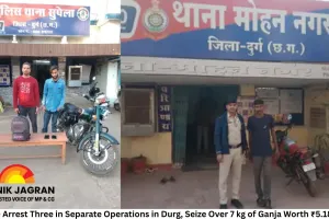 Police Arrest Three in Separate Operations in Durg, Seize Over 7 kg of Ganja Worth ₹5.18 Lakh