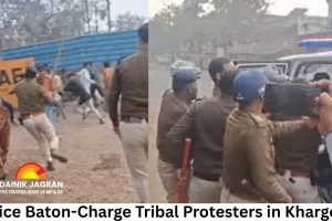 Police Baton-Charge Tribal Protesters in Khargone; Over 100 Demand Compensation for Injured Youth, Five Detained
