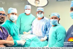Rare Medical Emergency: Doctors at Raipur’s Mekahara Save Man After Spontaneous Carotid Artery Rupture
