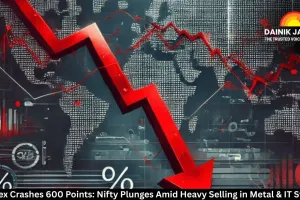 Sensex Crashes 600 Points: Nifty Plunges Amid Heavy Selling in Metal & IT Stocks
