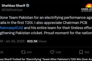 Shehbaz Sharif Trolled for 'Electrifying' Tweet After Pakistan's T20I Win Over Australia