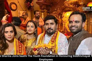 Shivani Sharma Joins Saathi The Youth Foundation in Honouring Siddhivinayak Temple Employees