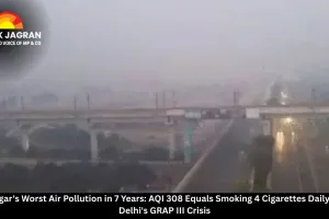  Srinagar's Worst Air Pollution in 7 Years: AQI 308 Equals Smoking 4 Cigarettes Daily Amid Delhi's GRAP III Crisis