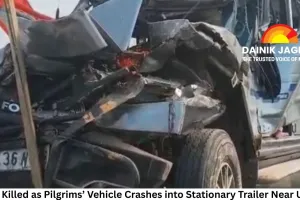 Three Killed as Pilgrims’ Vehicle Crashes into Stationary Trailer Near Ujjain