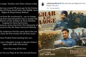 ‘Border 2’ Song ‘Ghar Kab Aaoge’ Launched Near India–Pakistan Border in Tribute to Soldiers