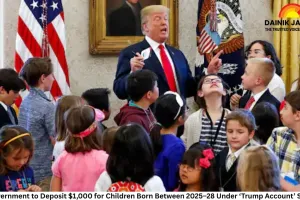 US Government to Deposit $1,000 for Children Born Between 2025–28 Under ‘Trump Account’ Scheme