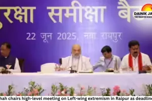 Amit Shah chairs high-level meeting on Left-wing extremism in Raipur as deadline nears