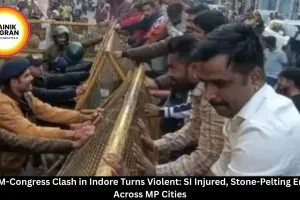  BJYM-Congress Clash in Indore Turns Violent: SI Injured, Stone-Pelting Erupts Across MP Cities