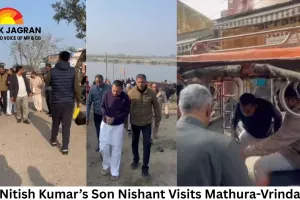CM Nitish Kumar’s Son Nishant Visits Mathura-Vrindavan, Travels by E-Rickshaw Without Security