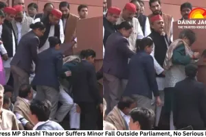 Congress MP Shashi Tharoor Suffers Minor Fall Outside Parliament, No Serious Injury