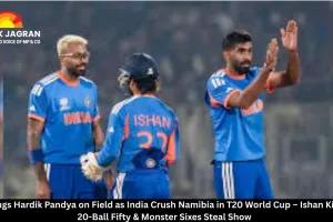 Fan Hugs Hardik Pandya on Field as India Crush Namibia in T20 World Cup – Ishan Kishan’s 20-Ball Fifty & Monster Sixes Steal Show  