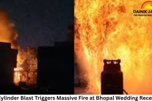 Gas Cylinder Blast Triggers Massive Fire at Bhopal Wedding Reception; No Casualties Reported