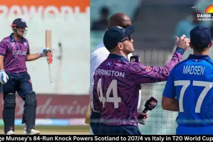George Munsey's 84-Run Knock Powers Scotland to 207/4 vs Italy in T20 World Cup 2026