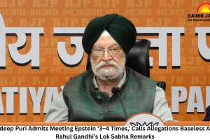 Hardeep Puri Admits Meeting Epstein ‘3–4 Times,’ Calls Allegations Baseless After Rahul Gandhi’s Lok Sabha Remarks