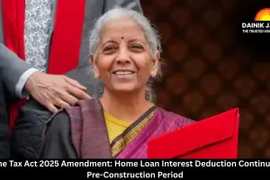 Income Tax Act 2025 Amendment: Home Loan Interest Deduction Continues for Pre-Construction Period