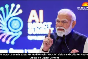 India AI Impact Summit 2026: PM Modi Unveils ‘MANAV’ Vision and Calls for ‘Authenticity Labels’ on Digital Content