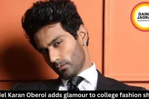Model Karan Oberoi adds glamour to college fashion shows