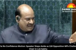 Om Birla No Confidence Motion: Speaker Steps Aside as 118 Opposition MPs Challenge His Chair in Lok Sabha