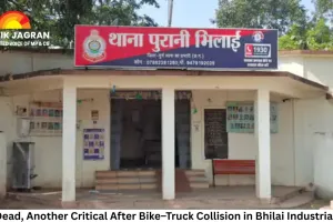 One Dead, Another Critical After Bike–Truck Collision in Bhilai Industrial Area