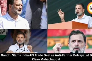 Rahul Gandhi Slams India-US Trade Deal as Anti-Farmer Betrayal at Bhopal Kisan Mahachaupal
