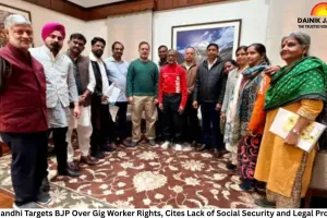 Rahul Gandhi Targets BJP Over Gig Worker Rights, Cites Lack of Social Security and Legal Protection