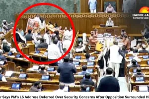 Speaker Says PM’s LS Address Deferred Over Security Concerns After Opposition Surrounded His Chair